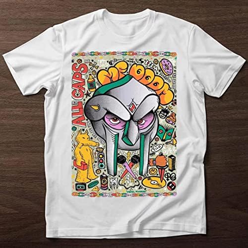 MF Doom Shirt Hip Hop Music Rapper T Shirt Men's Vintage Gift Short Sleeve T Shirts - Image 2