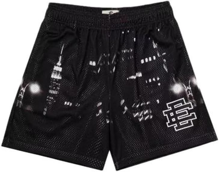 Basketball Shorts, Hip-hop Beach Shorts, Sports Quick-Drying Men's Sports Shorts, Suitable for Running and Fitness Training