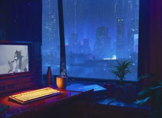 Nostalgic Lofi Hip Hop Beats 💾 1980s & 90s Vintage Room Ambience 🌌 Lofi Rain Playlist