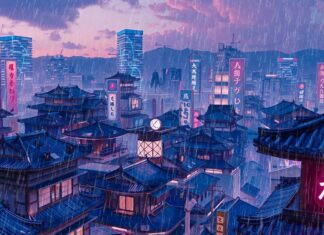 Lofi Hip Hop Beats | 1980s & 90s Nostalgic Old Japanese Town Ambience 🌆 Lofi Rain Playlist