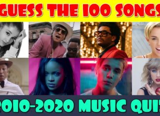 Guess the Song | 2010-2020 Music Quiz | 100 Songs!
