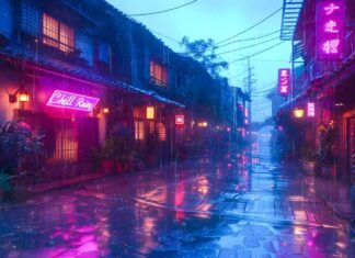 1980s & 90s Lofi Hip Hop Beats 🃏 Nostalgic City Rain 🌆 Sleep, Study & Focus Playlist