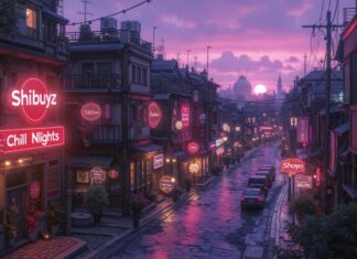 Retro Lofi Hip Hop Music π 1980s 90s Tokyo Night Town Ambience π Vintage Japanese Street Vibes