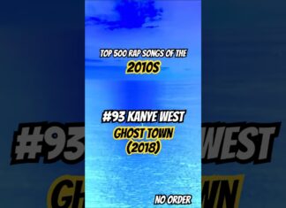 Top 500 rap songs of the 2010s🔥😱GHOST TOWN by KANYE #rap #music #viralvideo #kanyewest #2010s