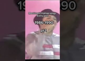 Most iconic hiphop songs every year #pt2#1986-1990#1980s #1990s #hiphop #oldschool #rap#iconic