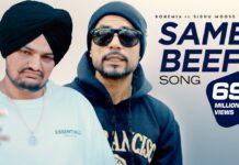 Same Beef Song | BOHEMIA | Ft. Sidhu Moose Wala | Byg Byrd | Punjabi Song | Rap Song | Music Video