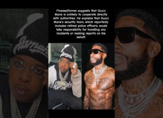 Finesse2tymes Says Gucci Mane Let’s His Security Handle Police Situations! #guccimane #shorts #viral